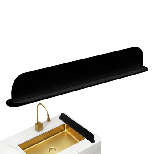 Spritzschutz für das Waschbecken, lange Abtropfschale, seitliche Mattenränder | Silikon Counter Shield, erhöhte Wasserhahnbarriere mit Kantensteuerung, Küchenspüle, von Genérico