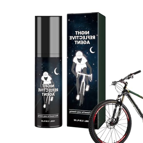 Sprühfarbe für Nacht, glänzende Sprühfarbe, 100 ml, leuchtende Beschichtung für Nachtfahrten, reflektierende Aerosols, lang anhaltende Glanzlackierung für Kleidung von Genérico