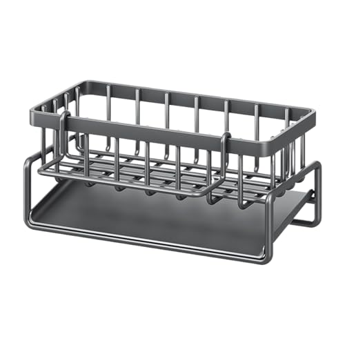 Spülbecken-Organizer – Wasserdichter Küchenspüle-Organizer | Feuchtigkeitsbeständiger Schwammhalter, Schnellablauf-Regal-Organizer für von Genérico