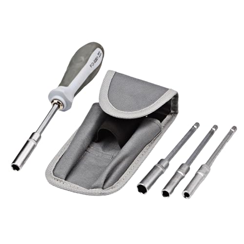 Steckschlüsseladapter-Set – Multifunktionales Schraubendreher-Set | Sechskant-Schraubendreher aus hochfestem Stahl mit ergonomischem Griff für die Wartung von Fahrrädern von Genérico