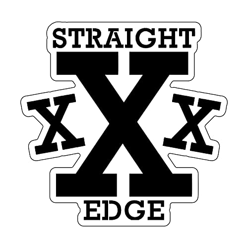 Straight Edge Aufkleber aus PVC, geeignet für Auto Motorrad. von Generico