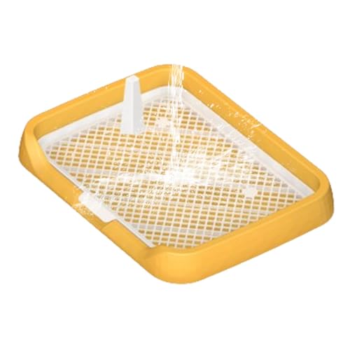 Sumini Töpfchentablett für Hunde im Innenbereich, Toilette mit Netzgittern, flache Urinschale für Hunde, mit Netzgittern, wiederverwendbar, einfache Installation von Genérico