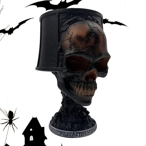 Sumini Totenkopflampe, Schreibtischlampe mit Totenkopfstatue, 420 g, Halloween-Dekoration, Stimmungsbeleuchtung, Nachtlicht, Schreibtischzubehör für das Schlafzimmer Sumini Totenkopflampe, Schreibtischlampe mit Totenkopfstatue, 420 g, Halloween-Dekoration, Stimmungsbeleuchtung, Nachtlicht, Schreibtischzubehör für das Schlafzimmer von Genérico