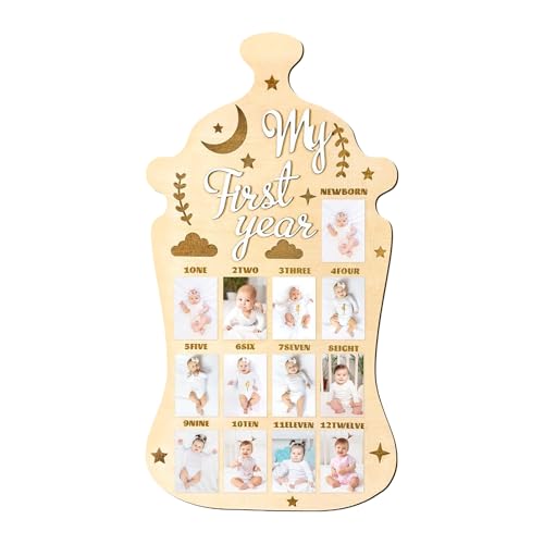 Tafel für Babyfotos, entzückender Bilderrahmen für Babys, Display für Wachstum, aus Holz, für Ersteltern, Enthusiasten, Familientreffen Tafel für Babyfotos, entzückender Bilderrahmen für Babys, Display für Wachstum, aus Holz, für Ersteltern, Enthusiasten, Familientreffen von Genérico