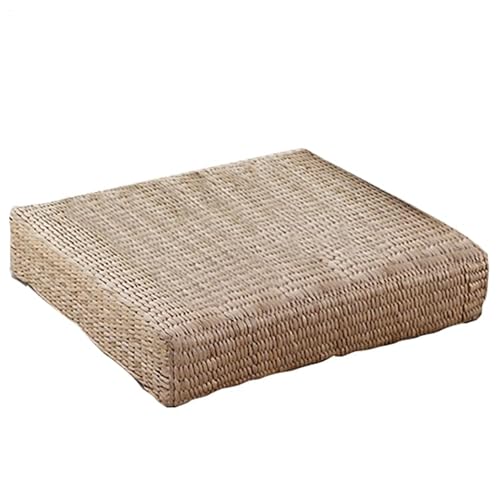 Tatami-Bodenkissen: Bequemes Bodenkissen aus Tatami | Sitzkissen für Bodenkissen Tatamii, gepolsterter Strohmatte, entspannender Meditationsteppich zum Sitzen auf dem Boden von Genérico