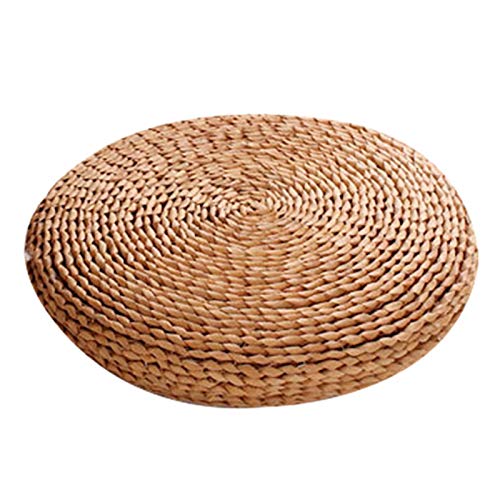 Tatami-Kissen, Meditationskissen, Bodenkissen, Tatami-Bodenkissen, gemütliches rundes Sitzkissen, gewebt, Heimzubehör, Sitzkissen für Yoga-Räume von Genérico