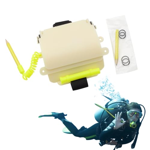 Tauch-Schreibtafel – Unterwasser-Schreibdichtung | Glänzend im dunklen Tauchen | Tafel | Tauchtafel | Unterwasserausrüstung schreibt WordPad mit Stift für Taucher für Männer von Genérico