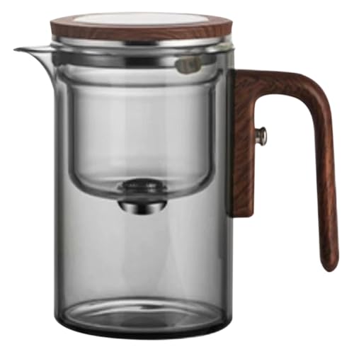 Teesieb aus Glas, Teesieb, 600 ml, Teesieb mit Teesieb, sichere Teeblätter mit Teesieb für Zuhause, Teestube, Restaurant von Genérico