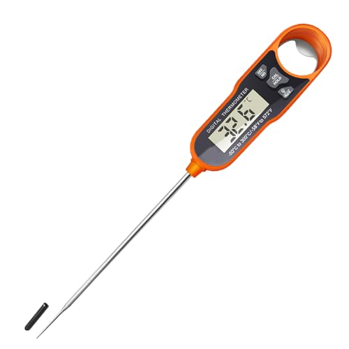 Thermographen zum sofortigen Ablesen, Thermographen zum Kochen, präzises Lebensmittelthermographen, mit magnetischer Saugkraft, wasserdicht, Temperaturmessung für gebratene Filets, Lamm, Fisch von Genérico