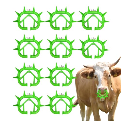 Thorn Torne Weaner - 10 Stück Kalb Tier Anti Köder Nase | Entwöhnungswerkzeug für Profis, Anfänger, Landwirte, Rindermanagement, Thorn Torne Weaner - 10 Stück Kalb Tier Anti Köder Nase | Entwöhnungswerkzeug für Profis, Anfänger, Landwirte, Rindermanagement, von Genérico