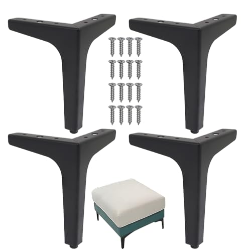 Tischbeine - 4 x Möbelbeine aus Metall | Kaffeetisch | Schwerer Couchtisch | TV-Ständer | dreieckige Beine für Badezimmerschrank | Ersatzhalterung für Basis A Tischbeine - 4 x Möbelbeine aus Metall | Kaffeetisch | Schwerer Couchtisch | TV-Ständer | dreieckige Beine für Badezimmerschrank | Ersatzhalterung für Basis A von Genérico