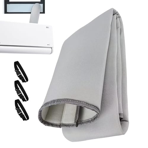 Tragbare Isolierung für Klimaanlagenschläuche, tragbare AC-Isolierung mit 3 verstellbaren Schnallenriemen, für Garage, Auto, Haus, Fenster von Genérico