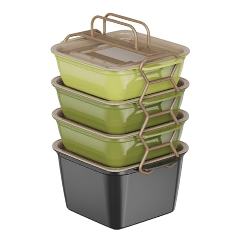 Tragbare Snack-Box – -Snack-Behälter | praktische | Picknick-Box | multifunktionales stapelbares Mehrzweck-Tablett mit Stapelfunktion Tragbare Snack-Box – -Snack-Behälter | praktische | Picknick-Box | multifunktionales stapelbares Mehrzweck-Tablett mit Stapelfunktion von Genérico