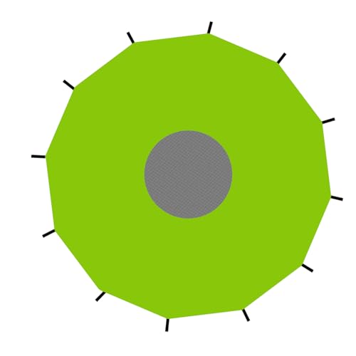 Trampolin-Abdeckung – Trampolin-Abdeckung, UV-Schutz, wasserdicht, UV-Schutz, Sunshade Rain Rain Waterproof Oxford Gewebeplane von Genérico