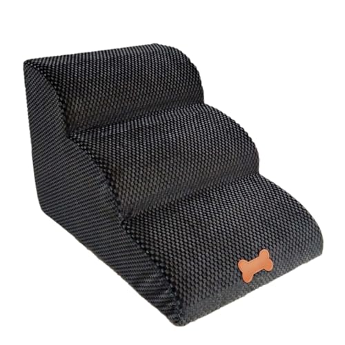 Treppentreppe für Hunde, tragbare Haustierrampe mit waschbarer Abdeckung, 3 Stufen für Hunde zum Bett | Leicht zugängliche Leiter für ältere Haustiere, robuste Aufstiegshilfe Treppentreppe für Hunde, tragbare Haustierrampe mit waschbarer Abdeckung, 3 Stufen für Hunde zum Bett | Leicht zugängliche Leiter für ältere Haustiere, robuste Aufstiegshilfe von Genérico