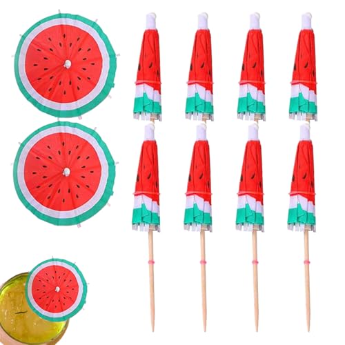 Trinkschirm für Zahnstocher, Cocktail, Drink Picks, Regenschirm, Cocktail-Papier, 10 bunte Sonnenschirme, Hawaii-Partydekorationen für Post von Genérico