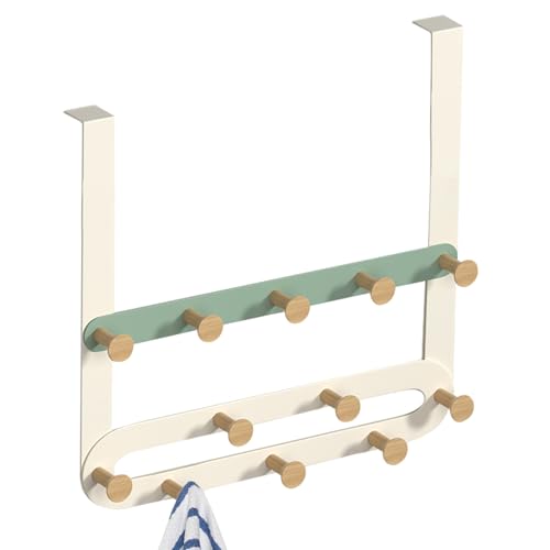 Über der Türaufhänger, Handtuchhalter mit 5 Tri-Haken, Handtuchhalter für das Schlafzimmer, Küche, Kleidung, Handtücher von Genérico