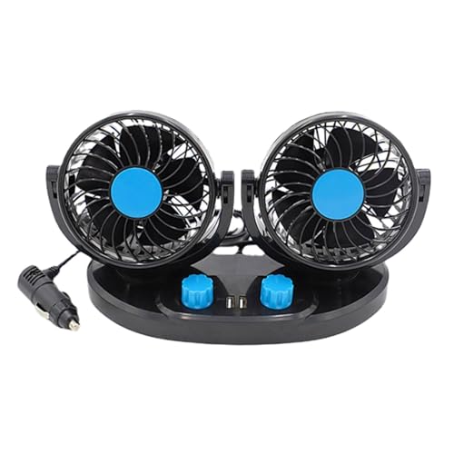 USB-Autoventilator, elektrischer Autoventilator, Doppelkopf, 2 Geschwindigkeitsstufen, elektrische Ventilatoren für Autositz, elektrischer Schreibtischventilator mit doppelter Größe USB-Autoventilator, elektrischer Autoventilator, Doppelkopf, 2 Geschwindigkeitsstufen, elektrische Ventilatoren für Autositz, elektrischer Schreibtischventilator mit doppelter Größe von Genérico
