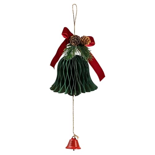 Urlaubsglocken - Weihnachtszauber | Papier zum Aufhängen von Urlaubsglocken | festliche Ornamente für Bäume, Girlanden, Tür, Tisch, Klassenzimmer, Laden- und Partydekoration - 11 x 35 cm / 4 Urlaubsglocken - Weihnachtszauber | Papier zum Aufhängen von Urlaubsglocken | festliche Ornamente für Bäume, Girlanden, Tür, Tisch, Klassenzimmer, Laden- und Partydekoration - 11 x 35 cm / 4 von Genérico