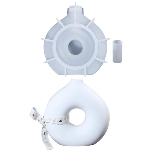 Vasenformen für Epoxidharz, Gießform für Donutvase | Blumenform aus Harz, Blumenform aus Silikon in Donutform, Gipsformen P von Genérico
