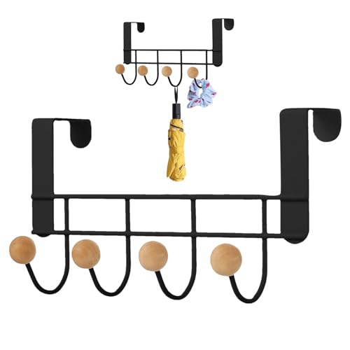 Verankerung des Türhakens - über dem Türgitter | Robuste Haken für platzsparende Türen, Gitter und Gitter für Handtücher mit rutschfestem Design von Genérico
