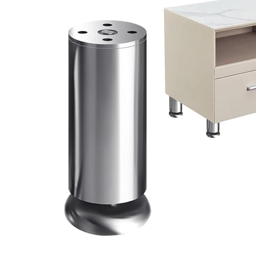 Verstellbare Möbelfüße - Tischbeine aus Edelstahl | Möbelfüße | verstellbare Füße aus Edelstahl, höhenverstellbare Beine für Haushaltsprojekte, Sofa, Sofa von Genérico