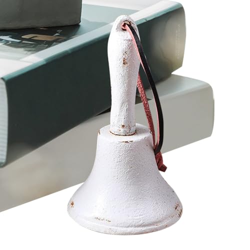 Vintage Tischglocke | Schulklingel aus Gusseisen | Dekorative manuelle Türklingel für Haustür, Eingang, Klassenzimmer und Zuhause von Genérico