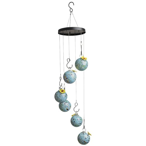 Vogelfutterstation - Vogelfutterstation aus Glas | Vogelfutterstation auslaufsicher mit Blumenfutteranschluss | Koli-Futterspender Vogelfutterstation - Vogelfutterstation aus Glas | Vogelfutterstation auslaufsicher mit Blumenfutteranschluss | Koli-Futterspender von Genérico