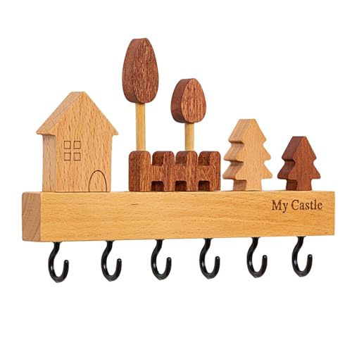 Wall Hooks - Coat Hooks | Handtuchhaken | Schlüsselhalter für Wand | Schlüsselhaken mit mehreren Haken Stilvolle Wandhaken für Home Decor Wand Dekoration Mantel Haken mit 6 Haken für Lobby Wall Hooks - Coat Hooks | Handtuchhaken | Schlüsselhalter für Wand | Schlüsselhaken mit mehreren Haken Stilvolle Wandhaken für Home Decor Wand Dekoration Mantel Haken mit 6 Haken für Lobby von Genérico