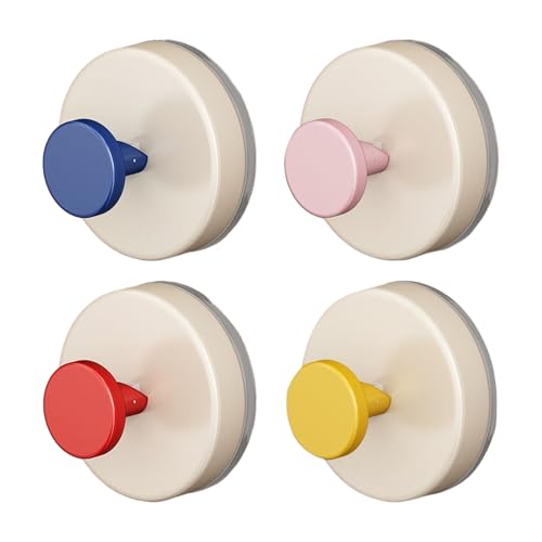 Wandhaken mit Saughaken – langlebig, Handtuchhalter | 4 Stück starke, abnehmbare Haken mit wiederverwendbarem Saugdesign, perfekt für Badezimmer-Duschtüren im Freien, -Schrank, Warrobe Küche Wandhaken mit Saughaken – langlebig, Handtuchhalter | 4 Stück starke, abnehmbare Haken mit wiederverwendbarem Saugdesign, perfekt für Badezimmer-Duschtüren im Freien, -Schrank, Warrobe Küche von Genérico