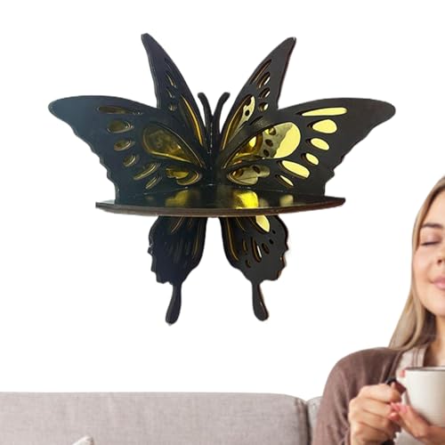 Wandmontierte Eckregale, schwebende Eckregale, Schmetterlingsecke, Eckregal, Wandregal, Retro-Holzkuchen, zur Dekoration der Garage, für das Badezimmer Wandmontierte Eckregale, schwebende Eckregale, Schmetterlingsecke, Eckregal, Wandregal, Retro-Holzkuchen, zur Dekoration der Garage, für das Badezimmer von Genérico