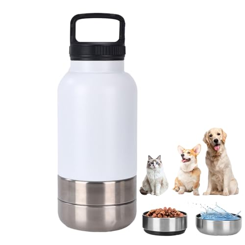 Wasserflasche für Hunde: Auslaufsicherer Trinkbecher für Welpen, tragbarer Flüssigkeitsspender für Reisen, großes Fassungsvermögen mit abnehmbarer Schüssel, Outdoor-Zubehör Wasserflasche für Hunde: Auslaufsicherer Trinkbecher für Welpen, tragbarer Flüssigkeitsspender für Reisen, großes Fassungsvermögen mit abnehmbarer Schüssel, Outdoor-Zubehör von Genérico