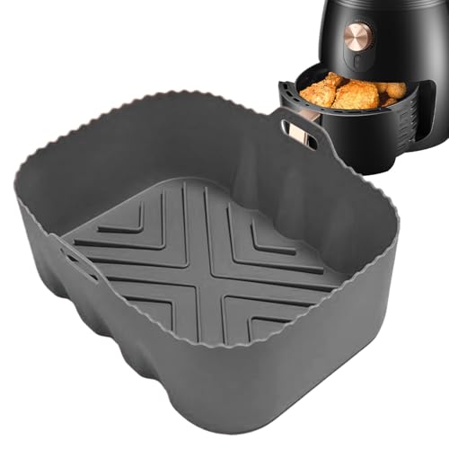Wiederverwendbare Behälter für Luftfritteuse, Silikon-Fritteuse ohne Öl, beständig gegen hohe Temperaturen, zum Kochen von Fleisch und in der Mikrowelle, Toaster, Küchenutensilien von Genérico