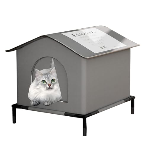 Wildhütte – Wildkatzenhaus für den Außenbereich | Haven Kitty für den Winter, wetterfest, eingeschlossenes Haustierzelt, isoliert, 36 x 36 x 36 cm Wildhütte – Wildkatzenhaus für den Außenbereich | Haven Kitty für den Winter, wetterfest, eingeschlossenes Haustierzelt, isoliert, 36 x 36 x 36 cm von Genérico