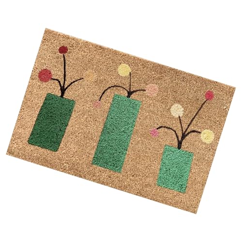 Willkommens-Fußmatte für den Sommer, für den Sommer, für die Vordertür mit Blumenmuster, Hello Summer dekorativ, 40,6 x 61 cm, rutschfest, saisonal, mit r von Genérico