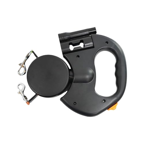 Zwei einziehbare Hundeleine, reflektierende Leine, automatisches Verlängerungskabel, ergonomischer Sicherheitshaken, mittelgroß, Nachthilfe zum Spazierengehen von Genérico