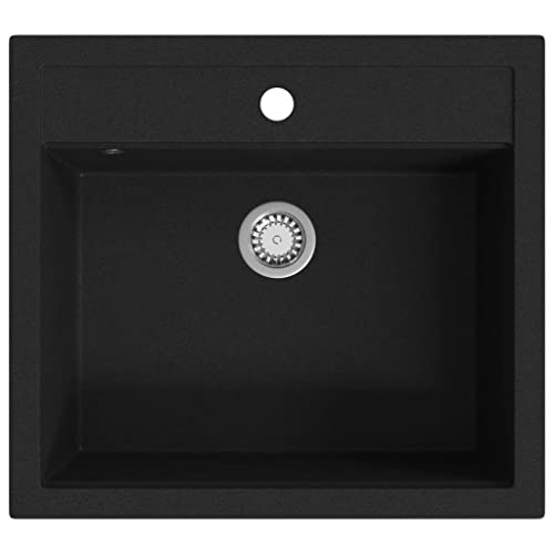 wenjingqi 142954 Granitspüle mit schwarzem Becken von Genérico