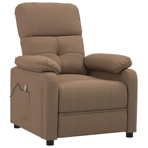 wenjingqi 289676 Elektrischer Massagesessel, Stoff, Braun von Genérico