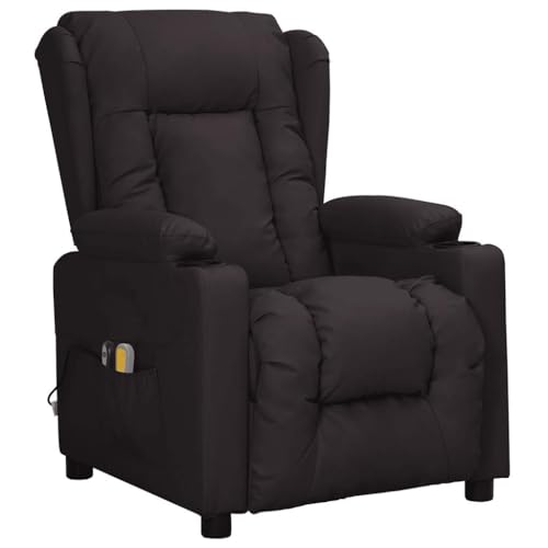 wenjingqi 3098808 Elektrischer Massagesessel, Kunstleder, Schwarz von Genérico