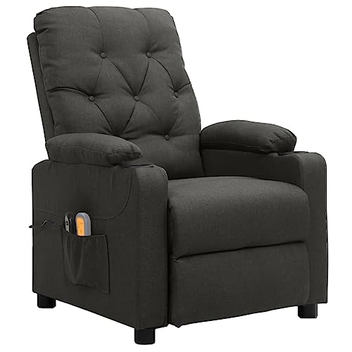 wenjingqi 3098852 Elektrischer Massagesessel, Stoff, dunkelgrau von Genérico