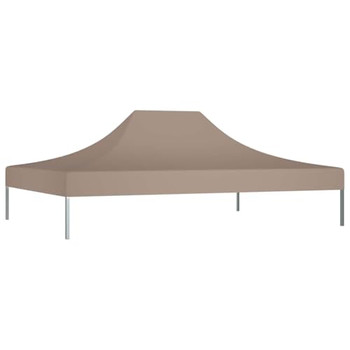 wenjingqi 315356 Pavillondach, Taupe, 4 x 3 m, 270 g/m² von Genérico