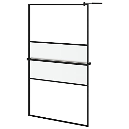 wenjingqi 3185482 Duschwand aus ESG-Glas und Aluminium, schwarz, 115 x 195 cm wenjingqi 3185482 Duschwand aus ESG-Glas und Aluminium, schwarz, 115 x 195 cm von Genérico