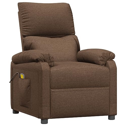 wenjingqi 322458 Elektrischer Massagesessel, Stoff, Braun von Genérico