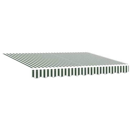 wenjingqi 3330182 Einziehbare Markise mit LED, Grün, 300 x 250 cm von Genérico