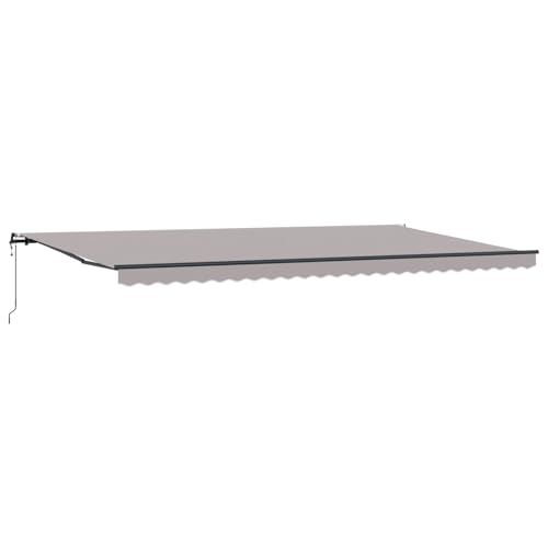 wenjingqi 3331659 Automatische einziehbare Markise, Hellgrau, 600 x 300 cm von Genérico