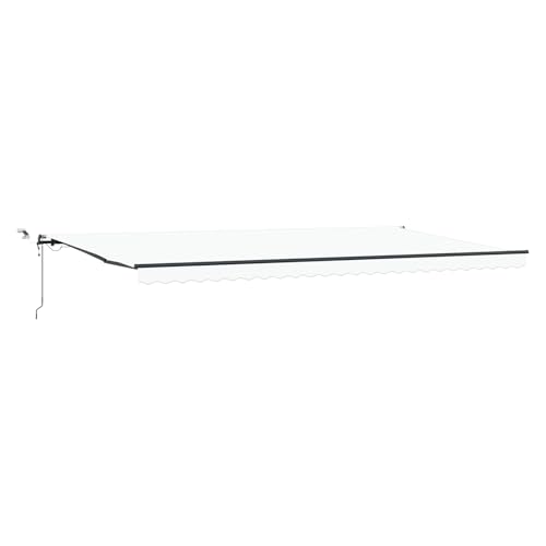 wenjingqi 3331764 Automatische einziehbare Markise mit LED, 600 x 350 cm von Genérico