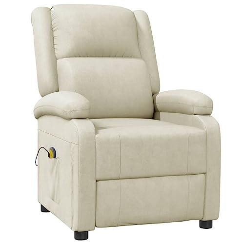 wenjingqi 344182 Massagesessel aus Kunstleder, cremefarben von Genérico