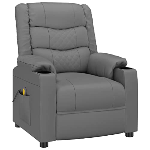 wenjingqi 348052 Massagesessel aus Kunstleder, Grau von Genérico