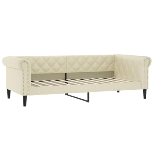 wenjingqi 354224 Schlafsofa ohne Matratze, Kunstleder, cremefarben, 80 x 200 cm wenjingqi 354224 Schlafsofa ohne Matratze, Kunstleder, cremefarben, 80 x 200 cm von Genérico