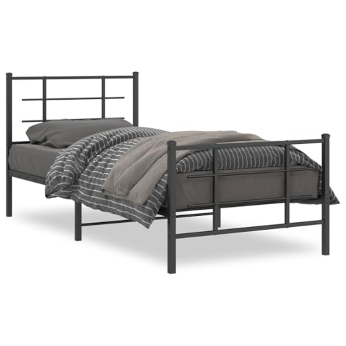 wenjingqi 355572 Bettgestell ohne Matratze mit Metallbügel, Schwarz, 90 x 200 cm wenjingqi 355572 Bettgestell ohne Matratze mit Metallbügel, Schwarz, 90 x 200 cm von Genérico